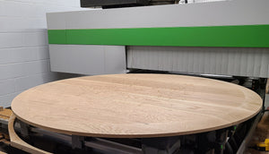 Runewood cuts custom hardwood tables up to 10ft length x 5ft width